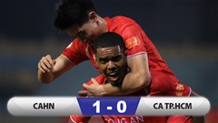Kết quả CAHN 1–0 CATP.HCM: Chơi hơn người, CATP.HCM vẫn thua!